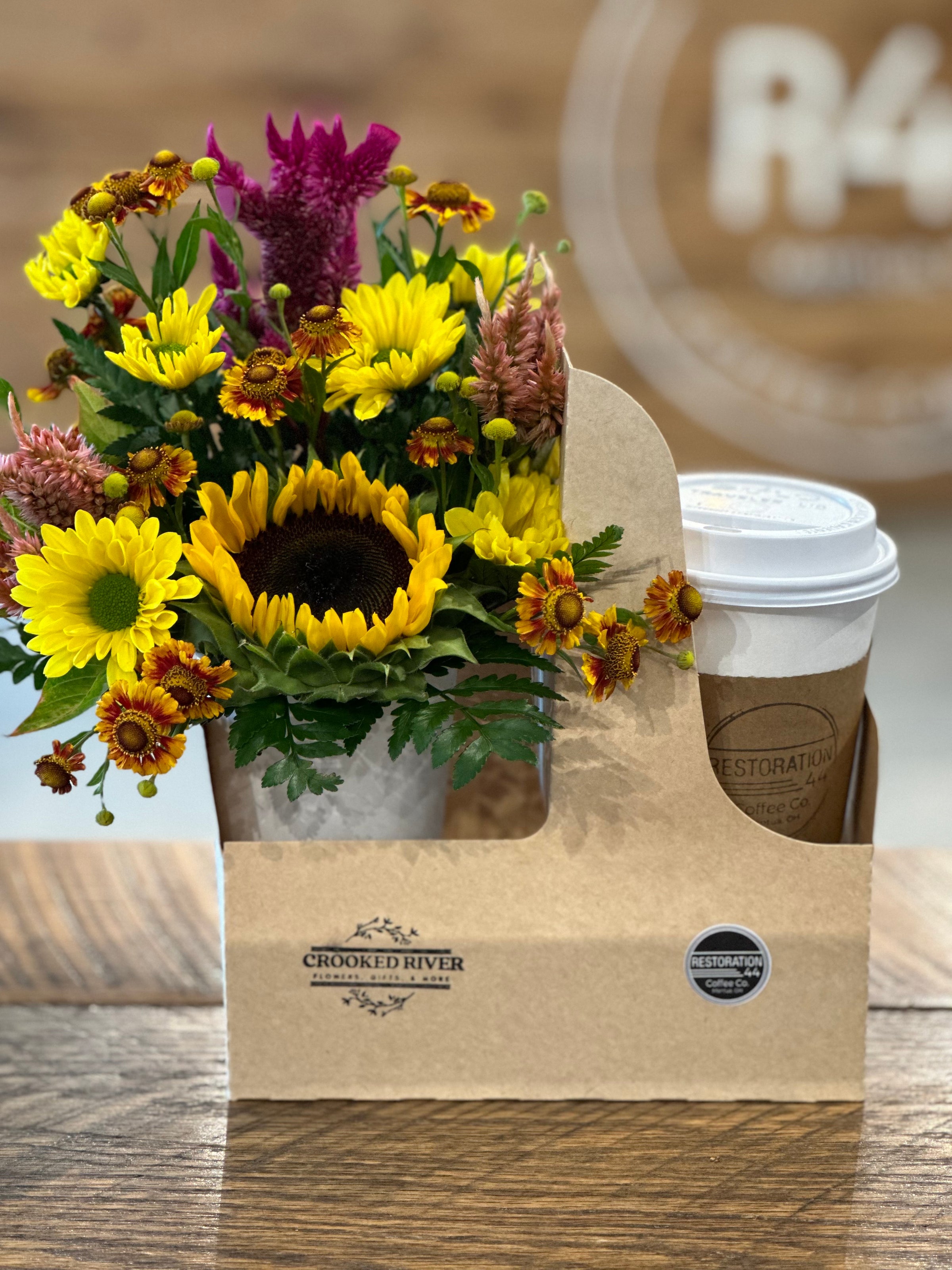 Coffee & Flowers Package | Crooked River Flowers, Gifts, and More
